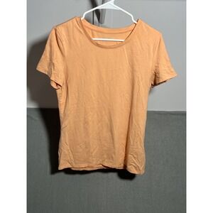 Amazon Essentials Women's Peach Crew Neck Short Sleeve T-Shirt Size M